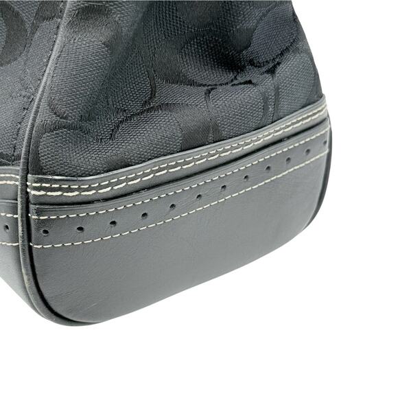 RETAIL $316 Coach Hampton Signature Jacquard Tassel Satchel *DUST BAG INCLUDED* - Picture 7 of 16